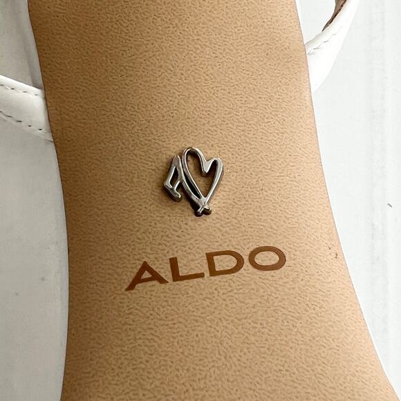 New ALDO Katelina Elegant Stiletto Strappy Heel Sandals Women’s SIZE 11 White - Picture 8 of 11